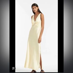 SIR Willa V-Neck Silk Dress